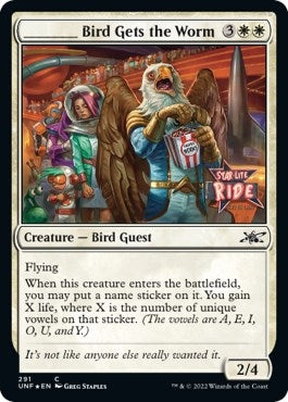 Image for _____ Bird Gets the Worm (Galaxy Foil) (291) [Unfinity]