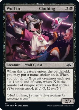 Image for Wolf in _______ Clothing (Galaxy Foil) (381) [Unfinity]