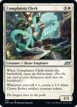 Image for Complaints Clerk (Galaxy Foil) (293) [Unfinity]