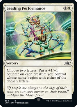 Image for Leading Performance (Galaxy Foil) (304) [Unfinity]