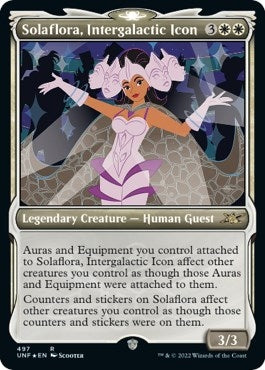 Image for Solaflora, Intergalactic Icon (Showcase) (Galaxy Foil) (497) [Unfinity]