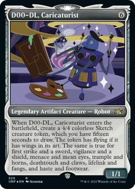 Image for D00-DL, Caricaturist (Showcase) (Galaxy Foil) (525) [Unfinity]