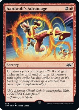 Image for Aardwolf's Advantage (Galaxy Foil) (383) [Unfinity]