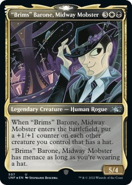 Image for "Brims" Barone, Midway Mobster (Showcase) (Galaxy Foil) (507) [Unfinity]