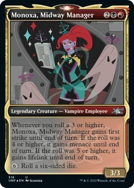 Image for Monoxa, Midway Manager (Showcase) (Galaxy Foil) (516) [Unfinity]