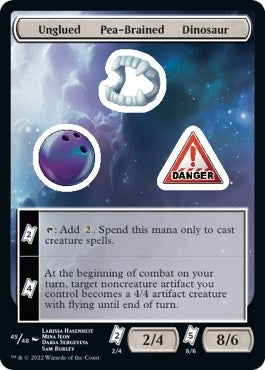 Image for Unglued Pea-Brained Dinosaur (45) [Unfinity]