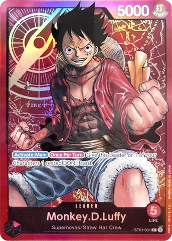 Image for Monkey.D.Luffy (001) (ST01-001) - One Piece Card Game