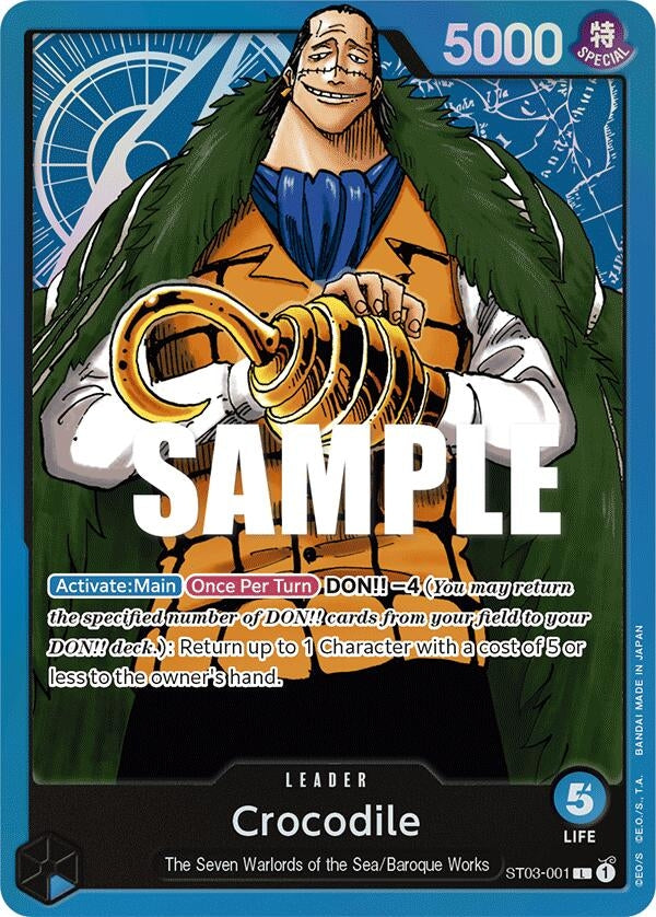 Image for Crocodile (001) (ST03-001) - One Piece Card Game