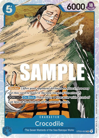 Image for Crocodile (003) (ST03-003) - One Piece Card Game