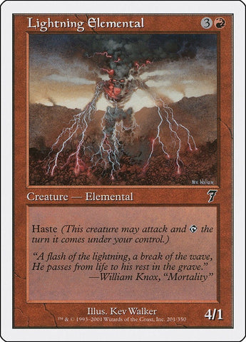 Image for Lightning Elemental (201) (7ED)