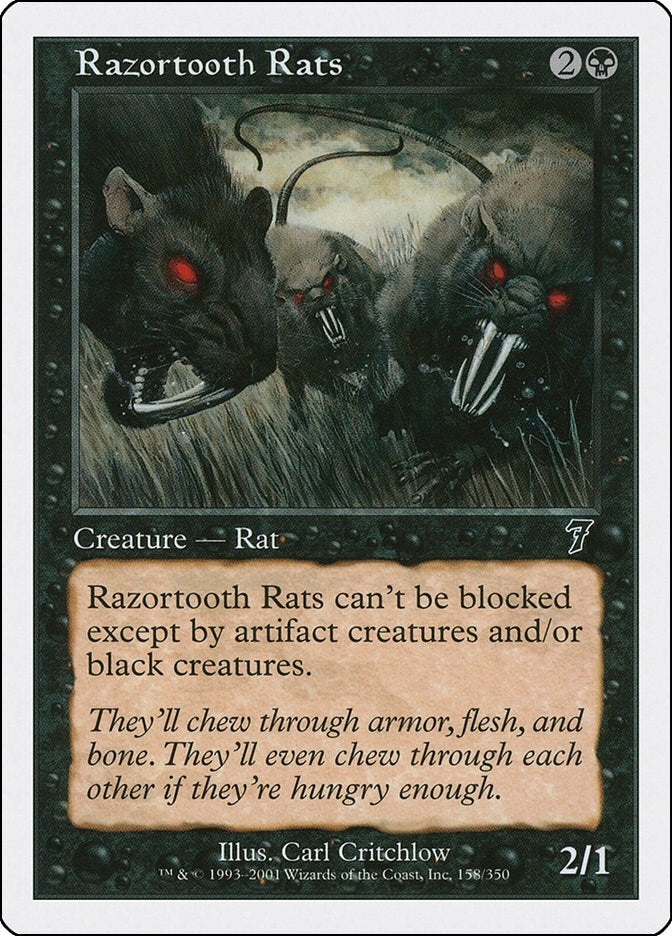 Image for Razortooth Rats (158) - Magic: The Gathering