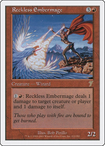 Image for Reckless Embermage (212) - Magic: The Gathering