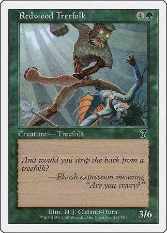 Image for Redwood Treefolk (264) (7ED)