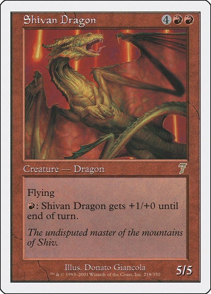 Image for Shivan Dragon (218) - Magic: The Gathering