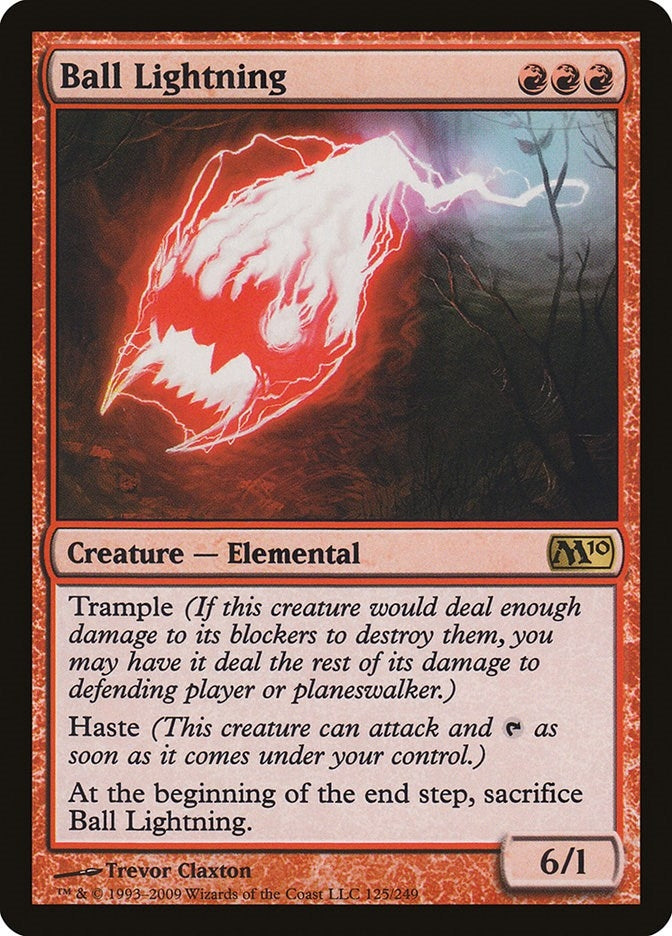 Image for Ball Lightning (125) [Magic 2010 (M10)]