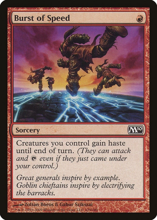 Image for Burst of Speed (129) [Magic 2010 (M10)]