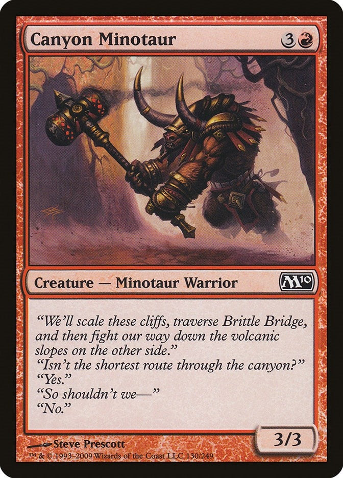 Image for Canyon Minotaur (130) [Magic 2010 (M10)]