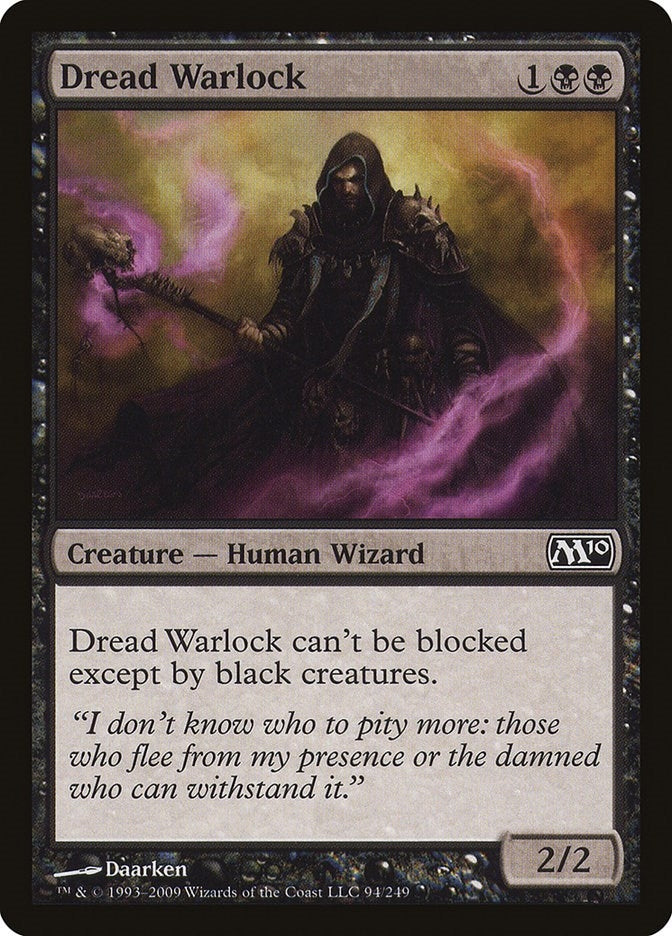 Image for Dread Warlock (94) [Magic 2010 (M10)]