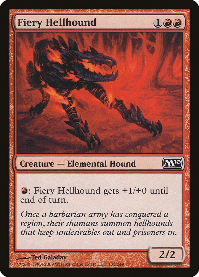 Image for Fiery Hellhound (135) [Magic 2010 (M10)]