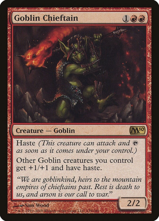 Image for Goblin Chieftain (139) [Magic 2010 (M10)]