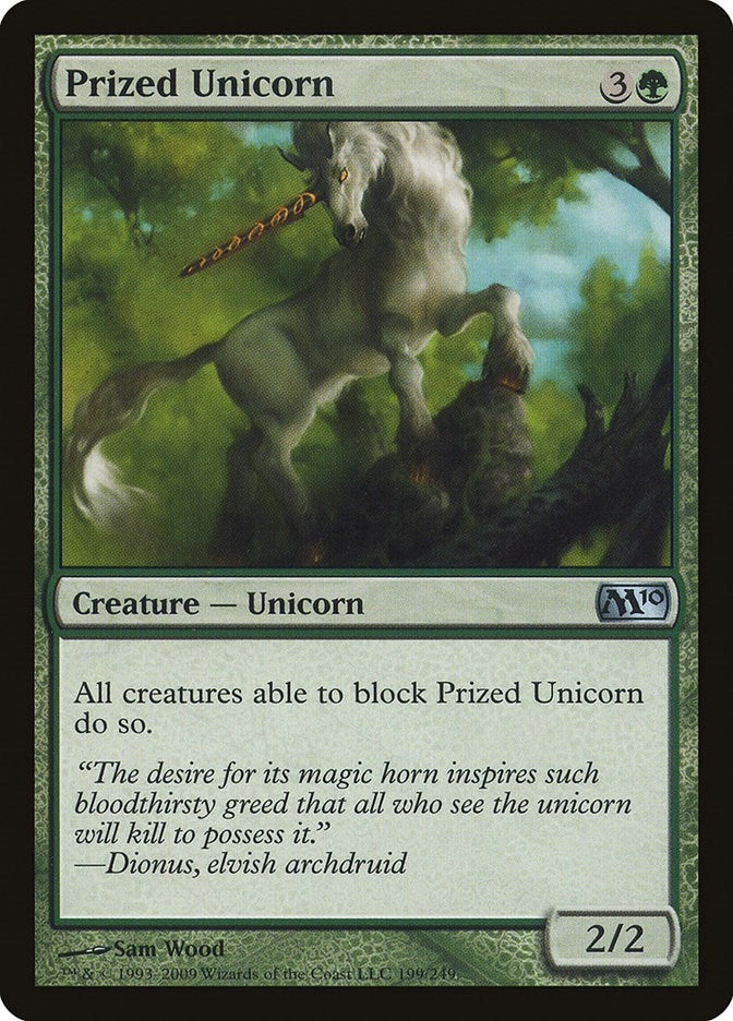 Image for Prized Unicorn (199) [Magic 2010 (M10)]
