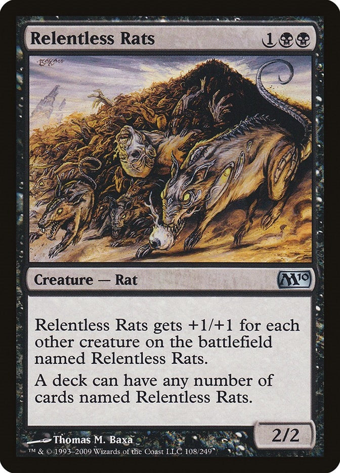 Image for Relentless Rats (108) [Magic 2010 (M10)]