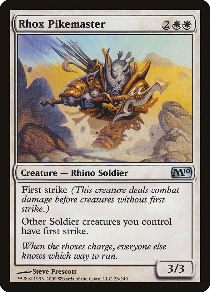 Image for Rhox Pikemaster (26) [Magic 2010 (M10)]