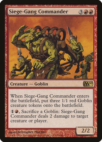 Image for Siege-Gang Commander (157) [Magic 2010 (M10)]