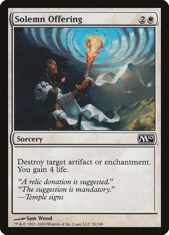 Image for Solemn Offering (33) [Magic 2010 (M10)]