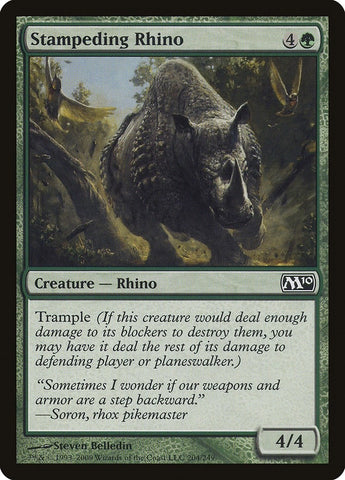 Image for Stampeding Rhino (204) [Magic 2010 (M10)]
