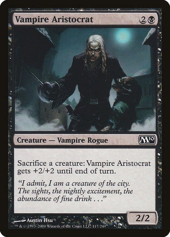 Image for Vampire Aristocrat (117) [Magic 2010 (M10)]