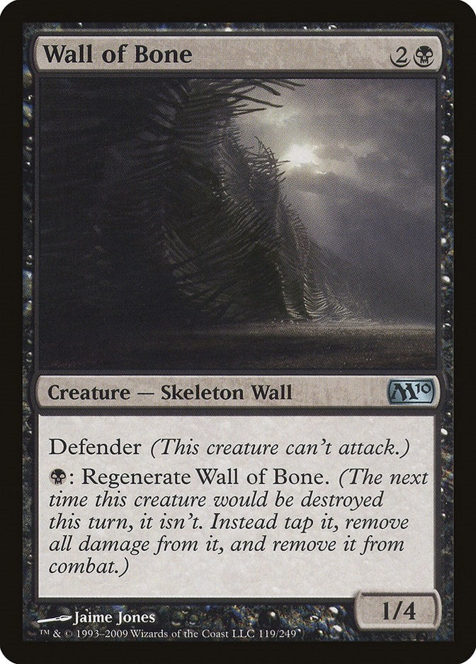 Image for Wall of Bone (119) [Magic 2010 (M10)]