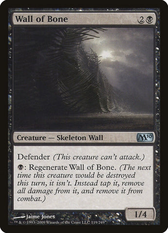 Image for Wall of Bone (119) [Magic 2010 (M10)]
