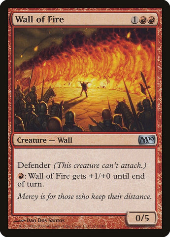 Image for Wall of Fire (162) [Magic 2010 (M10)]