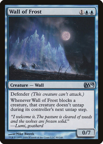 Image for Wall of Frost (80) [Magic 2010 (M10)]
