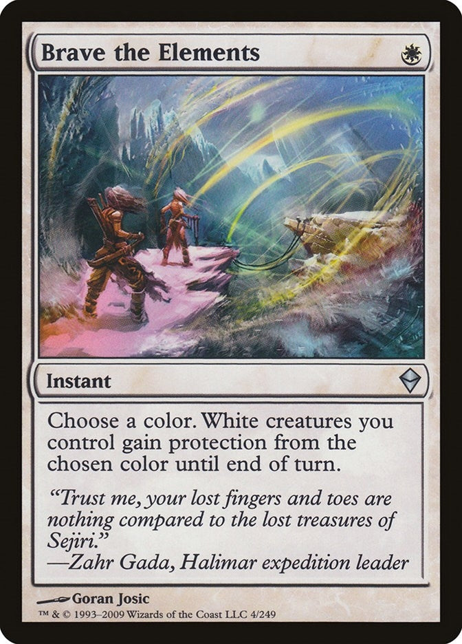 Image for Brave the Elements (4) [Zendikar]