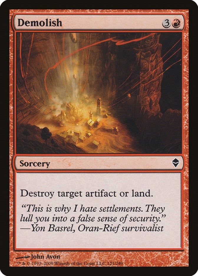 Image for Demolish (121) [Zendikar]