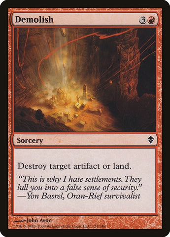 Image for Demolish (121) [Zendikar]