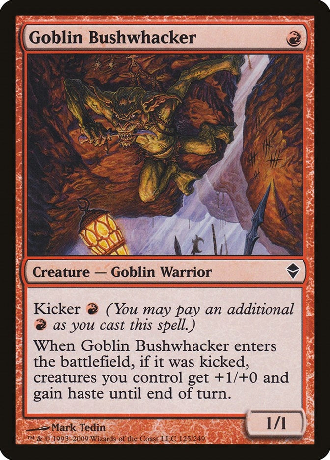Image for Goblin Bushwhacker (125) [Zendikar]