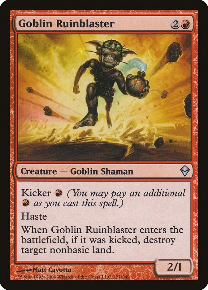 Image for Goblin Ruinblaster (127) [Zendikar]