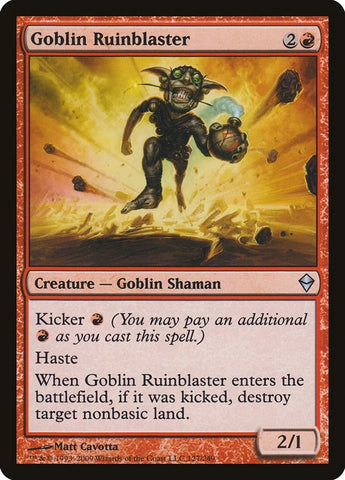Image for Goblin Ruinblaster (127) [Zendikar]