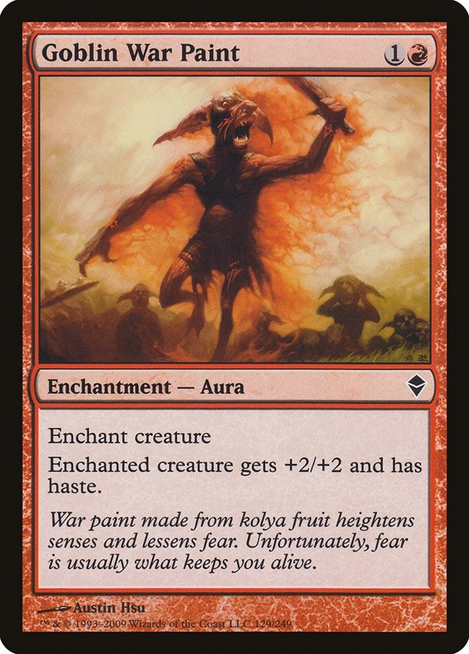 Image for Goblin War Paint (129) [Zendikar]