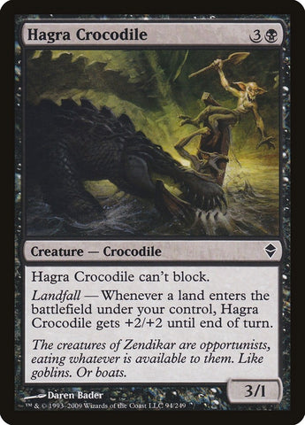 Image for Hagra Crocodile (94) [Zendikar]