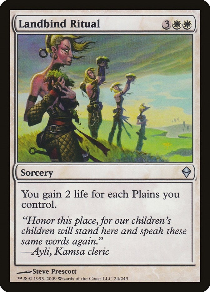 Image for Landbind Ritual (24) [Zendikar]