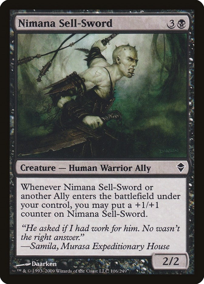 Image for Nimana Sell-Sword (106) [Zendikar]