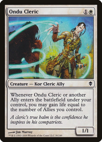 Image for Ondu Cleric (30) [Zendikar]