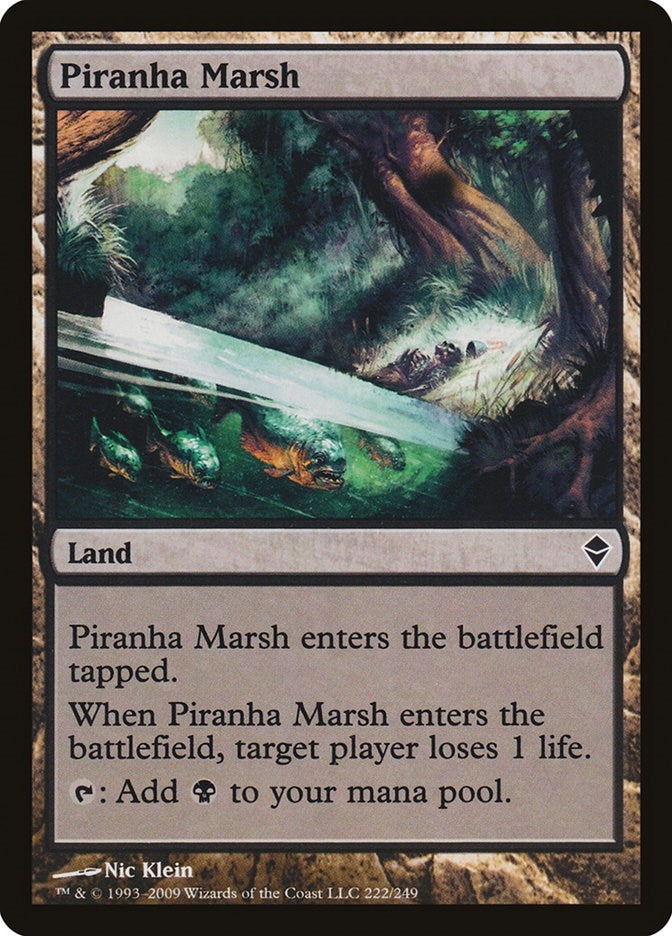 Image for Piranha Marsh (222) [Zendikar]