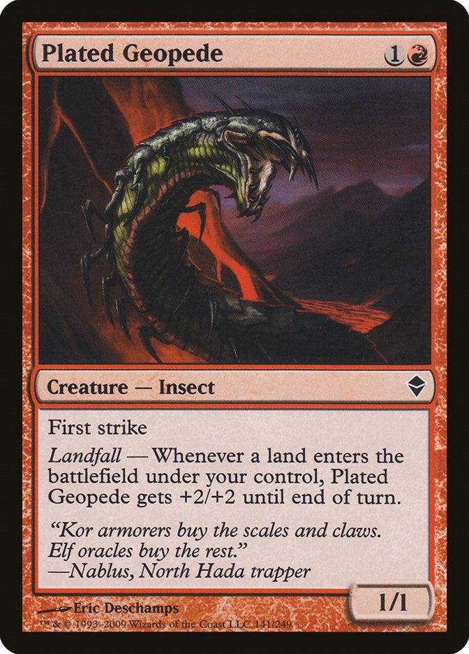Image for Plated Geopede (141) [Zendikar]