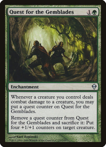 Image for Quest for the Gemblades (177) [Zendikar]