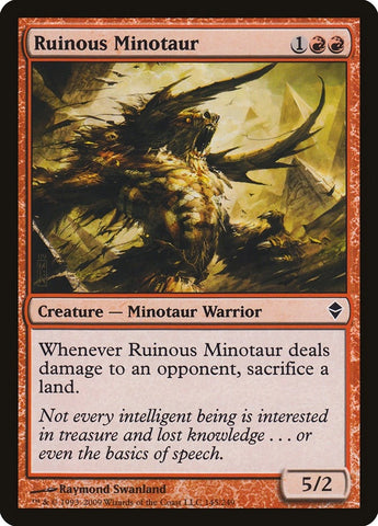 Image for Ruinous Minotaur (145) [Zendikar]